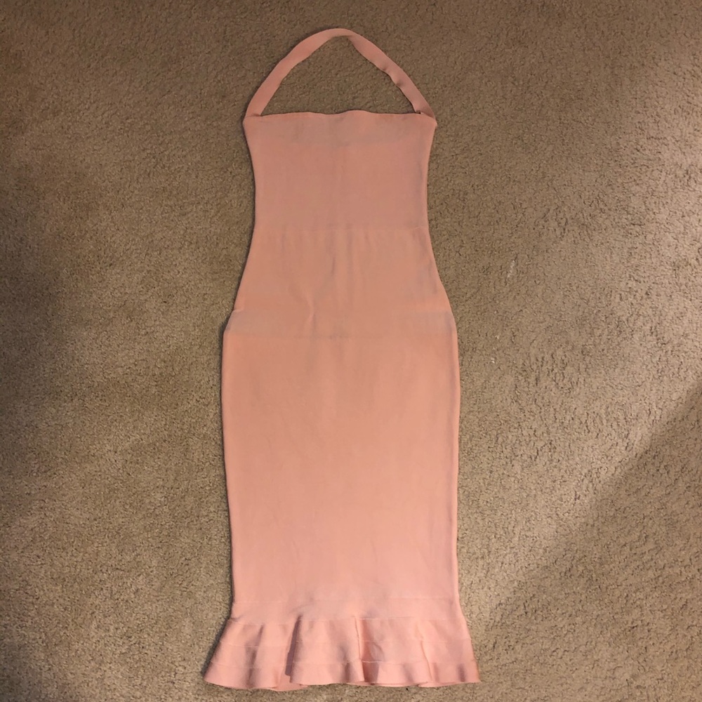 Blush bandage dress